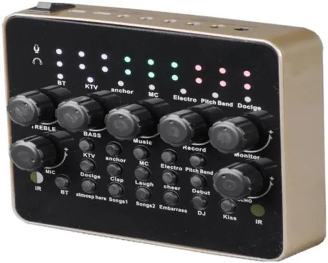 Alt view image 2 of 5 - Sound Card for Headset Mic Mobile Phone Computer USB Port Recording Mixer for Live Broadcast K Song