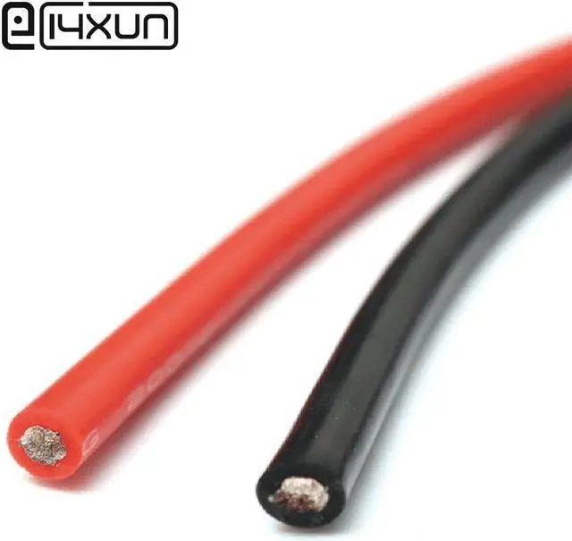 Main image of 1m Silicone Wire 12AWG 14AWG 15AWG 16AWG 18AWG 20AWG 22AWG 26AWG 28AWG 30AWG Black Red Heatproof Soft Silicone Silica Gel Cable