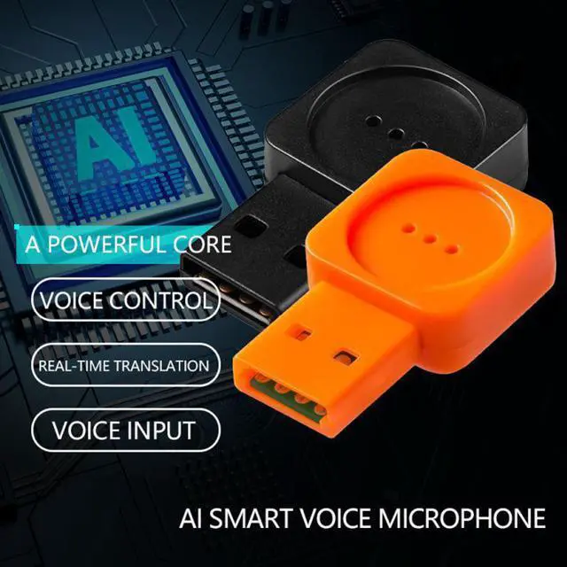 Alt view image 4 of 5 - Control Super AI Smart USB Microphone Portable Omnidirectional Sound Studio Speech MIC Audio Adapter For Laptop/Notebook