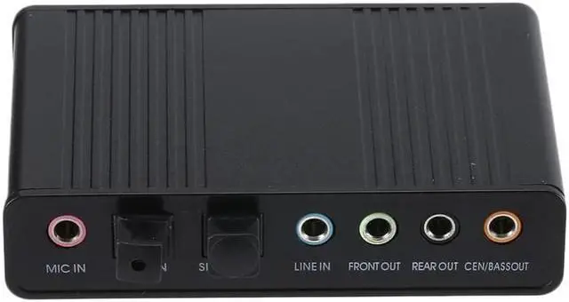 Alt view image 4 of 5 - USB Sound Card 6 Channel 5.1 Optical External Audio Card Converter for Laptop Desktop