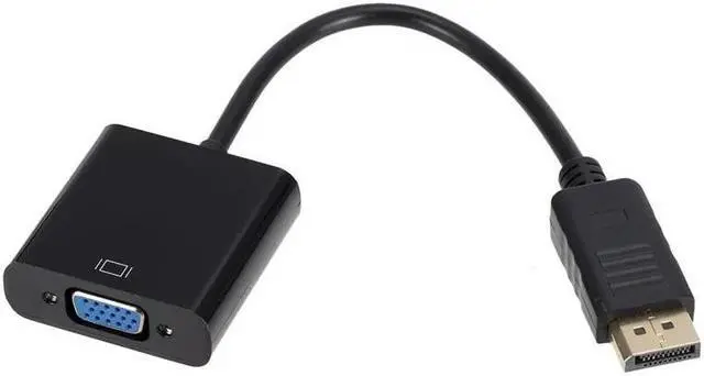 Alt view image 2 of 5 - Display Port DP to VGA Adapter Cable Male to Female Converter for PC Computer Laptop HDTV Monitor Projector