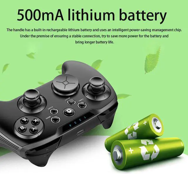 Alt view image 2 of 5 - Gamepad Bluetooth Game Controller for PC/Switch Built-in 6-Axis Somatosensory Gyroscope 650Mah