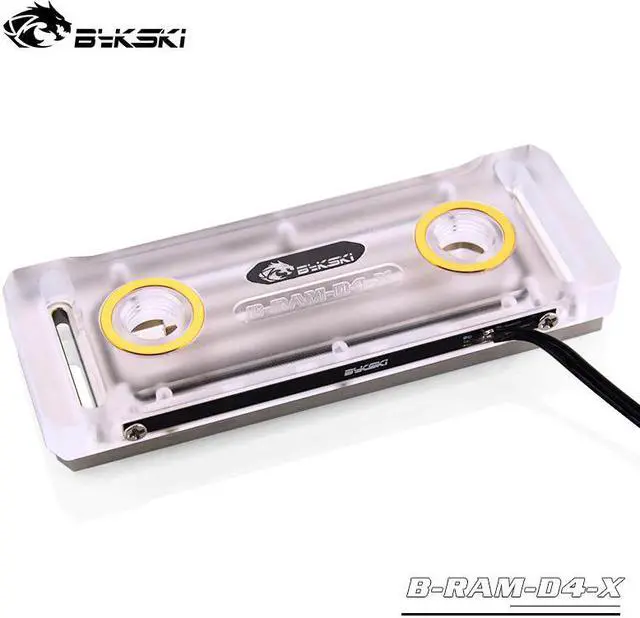 Alt view image 4 of 5 - B-RAM-D2-X / B-RAM-D4-X RBW RGB Ram Water Block Acrylic Cover Support Two Ram Channel and Four Memory Channel