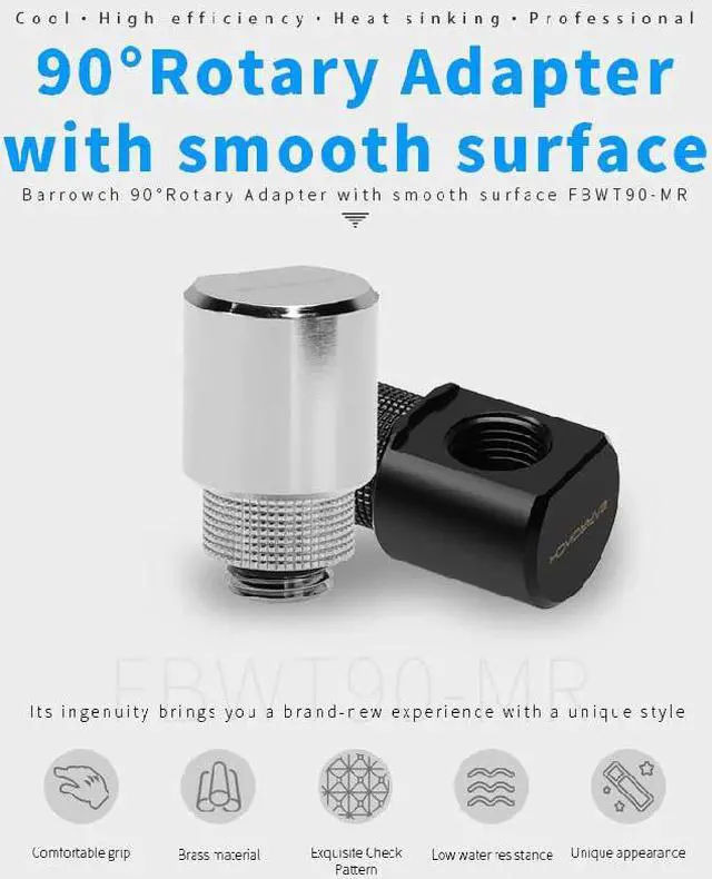Main image of ch FBWT90-MR 90°Rotary Adapter with smooth surface,water cooler heatsink gadget Fittings