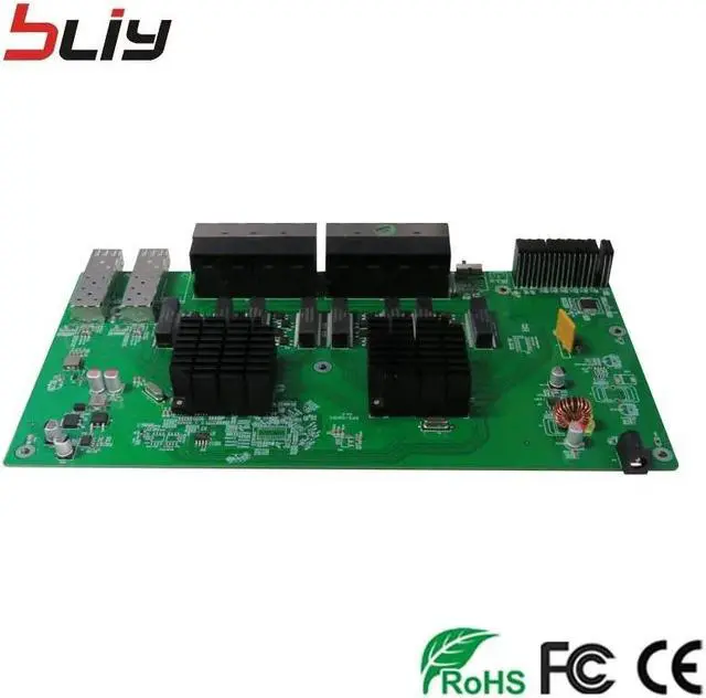 Alt view image 4 of 5 - 4pcs/lot 2G16GER full gigabit reverse poe switch ethernet mikrotik vlan function network switch for IP camera