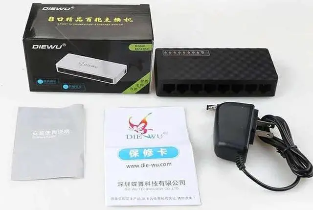 Alt view image 5 of 5 - 8 port ethernet switch Network switch 100mbps fast ethernet switches switch hub ethernet 8 port lan hub Full/Half duplex
