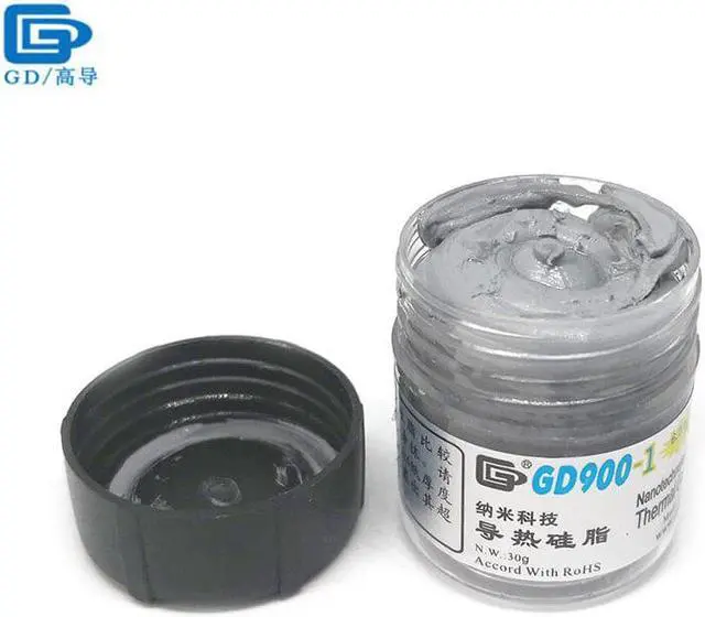 Alt view image 2 of 5 - 900-1 Thermal Conductive Grease Paste Silicone Plaster Heat Sink Compound Net Weight 30 Grams Containing Silver For CPU CN30