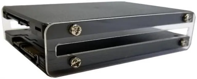 Alt view image 2 of 5 - 2F DIY2.5 inch solid state hard disk SSD acrylic bracket hard disk box external hard disk DE088