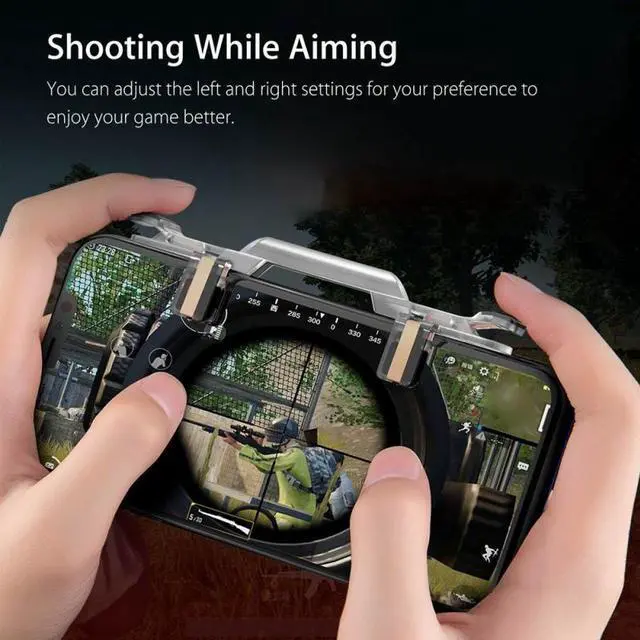 Alt view image 3 of 5 - G2K Mobile Phone Gamepad Game Trigger Fire Button Handle For Shooter Controller Use For Smart Phone With screen protection