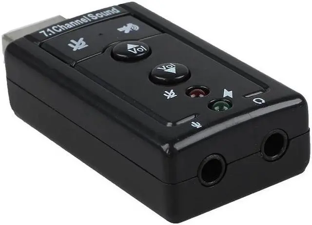 Alt view image 3 of 3 - Sound Card 7.1 External USB 2.0 Audio Adapter Drivers CD