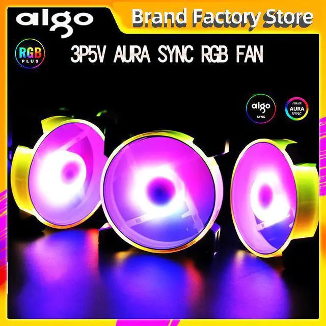 Main image of c7 3pin5v Aura Sync RGB Fan 120mm LED PC Computer Case Fan Quiet CPU Cooler Cooling Adjust speed mute Fan controller Remote