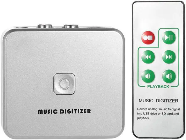 Main image of Audio Capture Recorder Music Digitizer 3.5mm RCA IN Ports Save into SD Card USB Disk MP3 File with Remote Controller