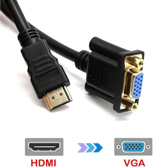 Main image of 15 Pin Digital Audio Video AV Converter Cable Connector Gold Plated 30cm Male to VGA Female Adapter Cable to VGA D-SUB