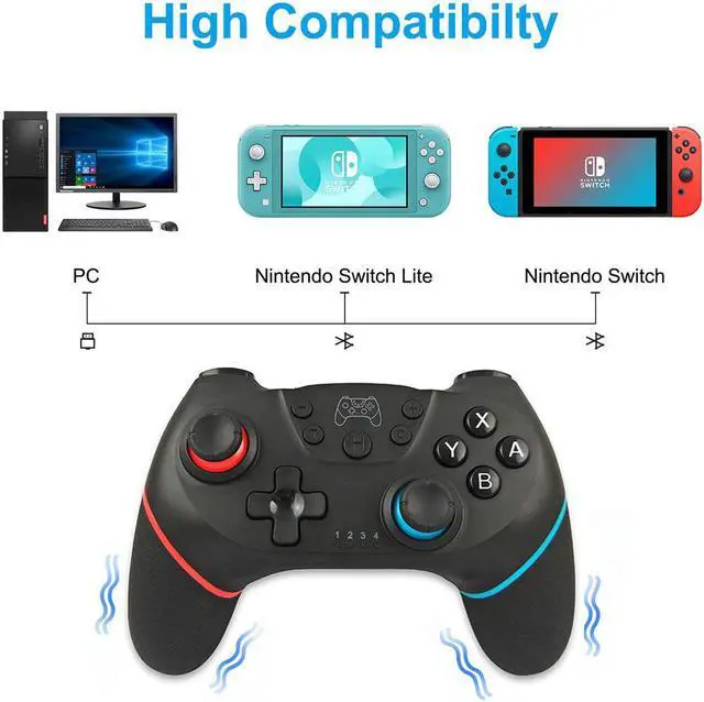 Alt view image 3 of 5 - [2020 Upgraded Version] Bluetooth Wireless Controller For Nintendo Switch Pro Gamepad For Nintendo Switch Console Game Joystick