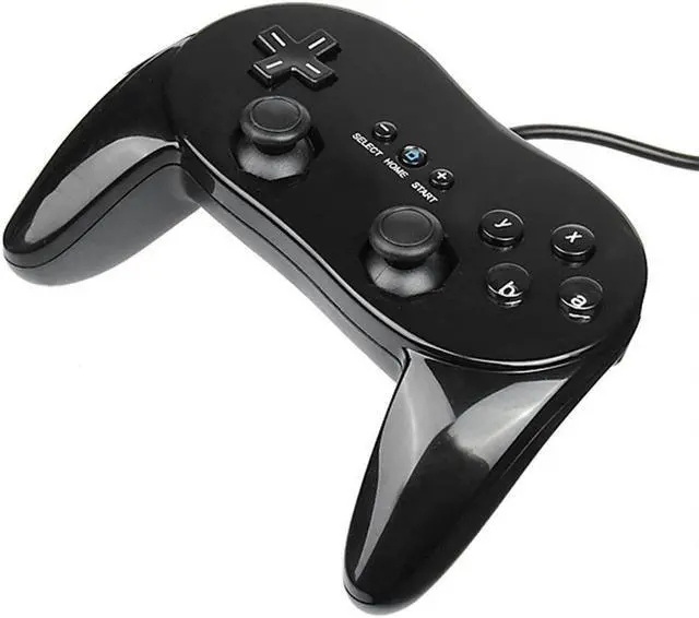Alt view image 4 of 5 - Quality Gamepads Classic Game Controller With Grip Joypad Gamepad Plastic Black White For Nintendo Console