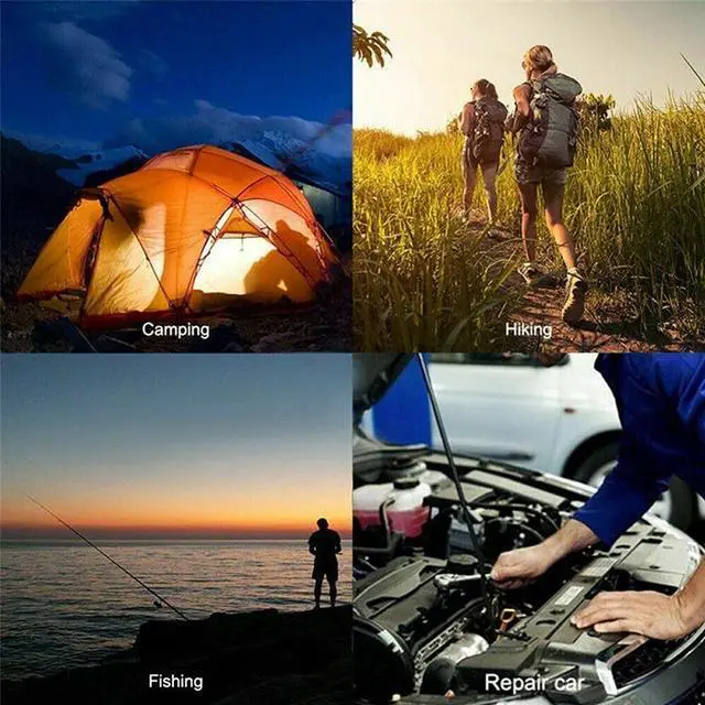 Alt view image 2 of 5 - Sale Portable Spotlight Working Light Multifuncti Rechargeable Slim COB Flashlight Worklight Outdoor LED Work Light Lamp