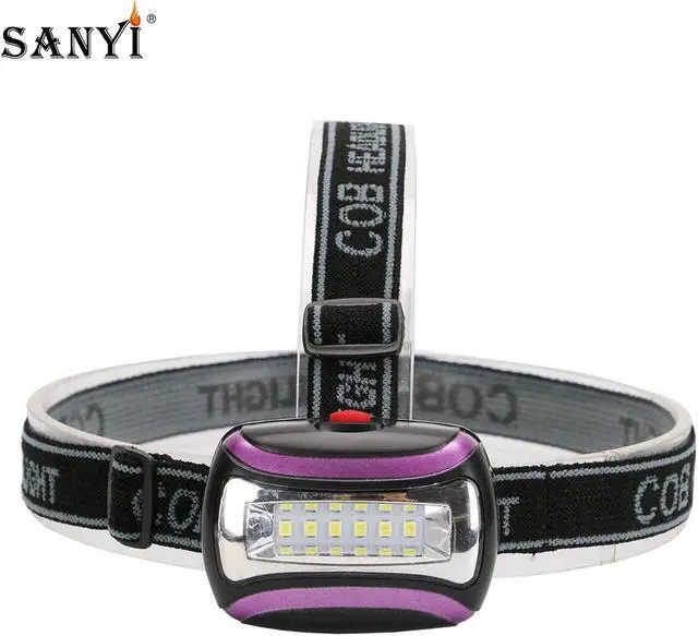 Main image of COB/6LED Mini Headlamp 3 Mode Waterproof Headlight 3xAAA Battery Head Flashlight Torch Lantern For Outdoor Camping Night Fishing