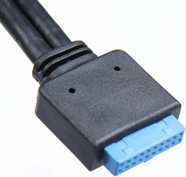 Alt view image 5 of 5 - 2 USB 3.0 Ports Front Panel Floppy Bay Hub with 20-Pin Bracket Cable for Windows XP / Windows 7 / Vista Brand New High Quality