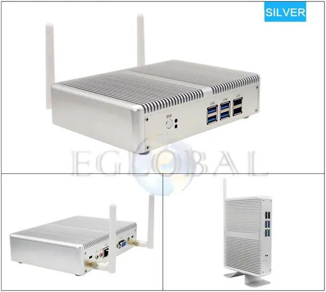 Main image of Mini PC Windows 10  Core i3 4010Y i5 4200Y i7 4500U Dual Core Fanless Mini Desktop PC HDMI VGA WiFi Nettop HTPC 4K