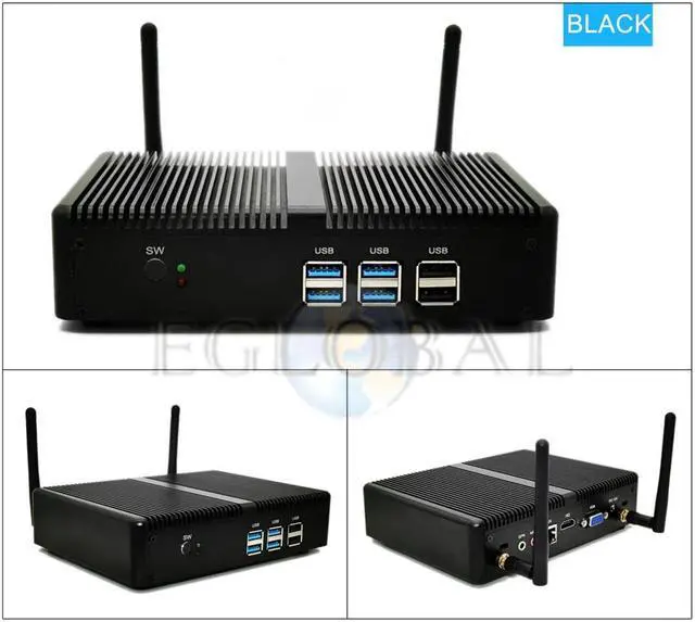 Alt view image 5 of 5 - Mini PC Windows 10  Core i3 4010Y i5 4200Y i7 4500U Dual Core Fanless Mini Desktop PC HDMI VGA WiFi Nettop HTPC 4K