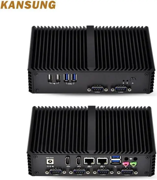 Alt view image 5 of 5 - Client Fanless Mini Barebone 4 Lan Celeron 2955U Industrial Firewall Micro Pc Linux Ubuntu Server Computer Imini