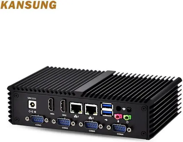 Alt view image 3 of 5 - Client Fanless Mini Barebone 4 Lan Celeron 2955U Industrial Firewall Micro Pc Linux Ubuntu Server Computer Imini