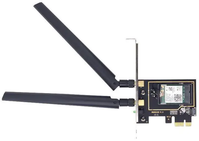 Alt view image 4 of 5 - Intel AX200NGW WiFi 6 Card Bluetooth 5.0, PCIe Network Card AX 3000Mbps AX200 IEEE 802.11ac, MU-MIMO 2.4Ghz/5.8Ghz Wireless PCI Express PCI-E Wi-Fi 6 Adapters Dual Band Antenna for Win10 LINUX