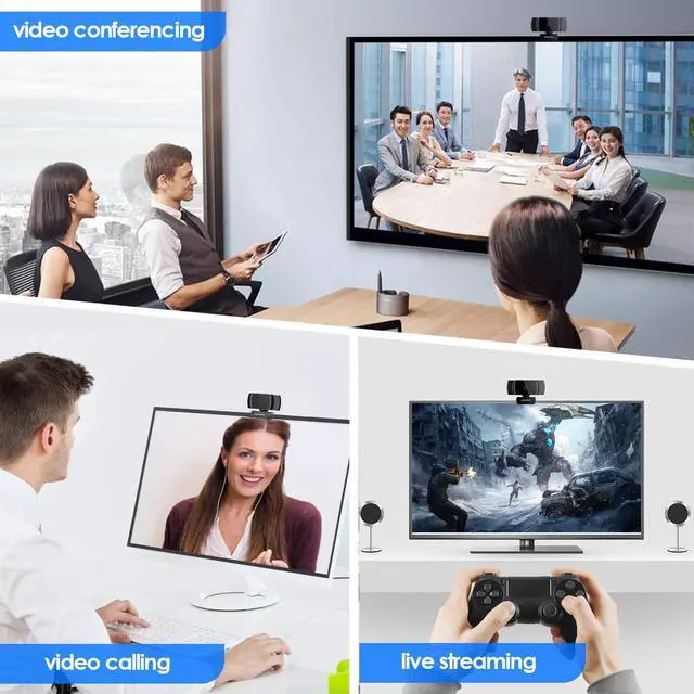 Alt view image 7 of 7 - Webcam 1080P, AF925 USB Streaming Web Camera with AutoFocus and Noise Reduction Microphone, for Laptop Monitor Mac PC, OBS, Skype, YouTube, Twitch