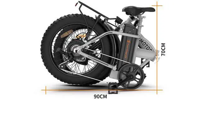 Alt view image 7 of 7 - AOSTIRMOTOR A30 750W Electric Bike, 20" Fat Tire, 48V 13AH Removable Lithium Battery, Max Speed 28MPH, Shimano 7-Speed, Front Fork Suspension