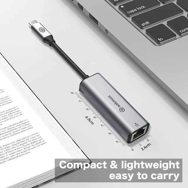 Alt view image 5 of 8 - USB C to LAN 2.5G Adapter Ankmax UC312G2 USB Type C to RJ45 Wired LAN Adapter Transfer Speed up to 2.5Gbps Gigabit Ethernet Adapter, Small Design Drive not Required, Compatible with Type C Devices