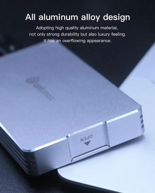Alt view image 3 of 7 - Ankmax USB 4 SSD Enclosure for NVMe M.2 SSD, UC4M2 USB 4 Type-C 40Gbps Interface Compatible with Thunderbolt 3/4 USB3.1/3.0, Tool-Free Aluminum External Hard Drive Enclosure