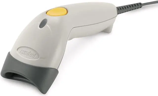 Main image of Symbol LS1203 Corded General Purpose 1D Bi-directional Barcode Scanner, RS232, USB, KBW, USB Kit, White - LS1203-1AZU0100ZR