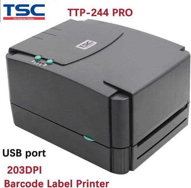 Alt view image 3 of 7 - TSC TTP-244 Pro Thermal Transfer Barcode Printer 203 dpi Label Printer Sticker Printer Commercial Barcode Label Printer TTP-244 Pro Replaces TTP-244 Plus Upgrade