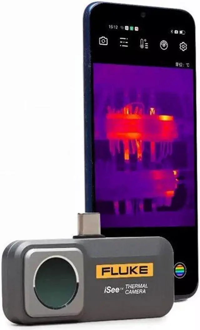 Alt view image 2 of 7 - Fluke iSee TC01A PCB 256x192 25Hz IR Mobile Thermal Camera for  Android