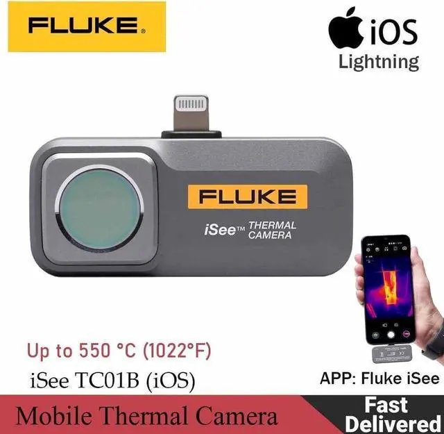 Main image of Fluke iSee TC01B  PCB 256x192 Mobile Thermal Camera Detect Floor for iOS