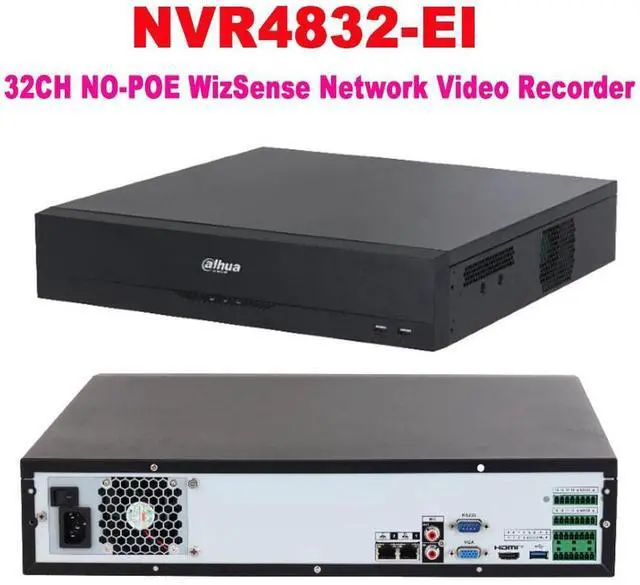 Main image of Dah,ua NVR4832-EI 32Channel AI NVR WizSense Network Video Recorder Face Detection