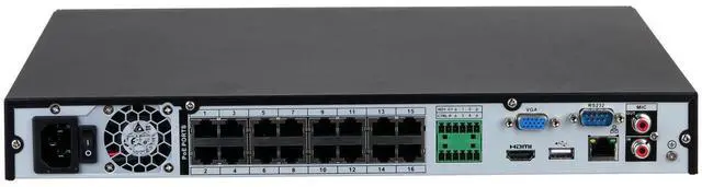 Alt view image 3 of 3 - Dah,ua 4K 12MP 32CH 16PoE NVR AI Network Video Recorder NVR4232-16P-4KS3 2HDDs