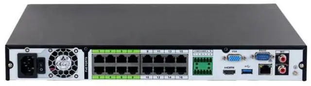 Alt view image 3 of 7 - Dah,ua NVR5232-16P-EI 32CH 16PoE 2SATA 4K H.265+AI 32MP NVR SMD+ Face Recognition