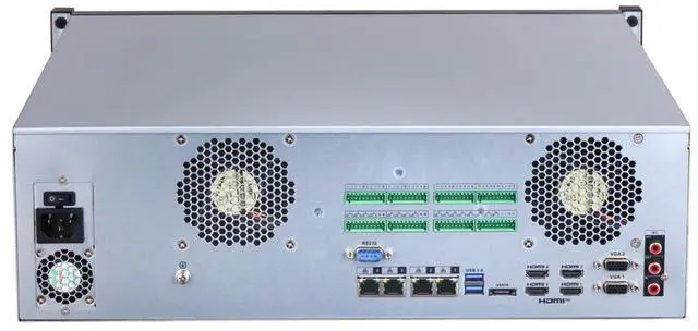 Alt view image 3 of 14 - Dah,ua 4k 8k 32MP 64CH AI NVR616H-64-XI 3U 16HDDs WizMind Network Video Recorder