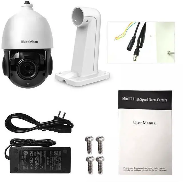 Alt view image 5 of 7 - 5MP HD 4 in1 30X Zoom AHD/TVI /CVI/CVBS Outdoor CCTV PTZ Speed Dome Camera CMOS