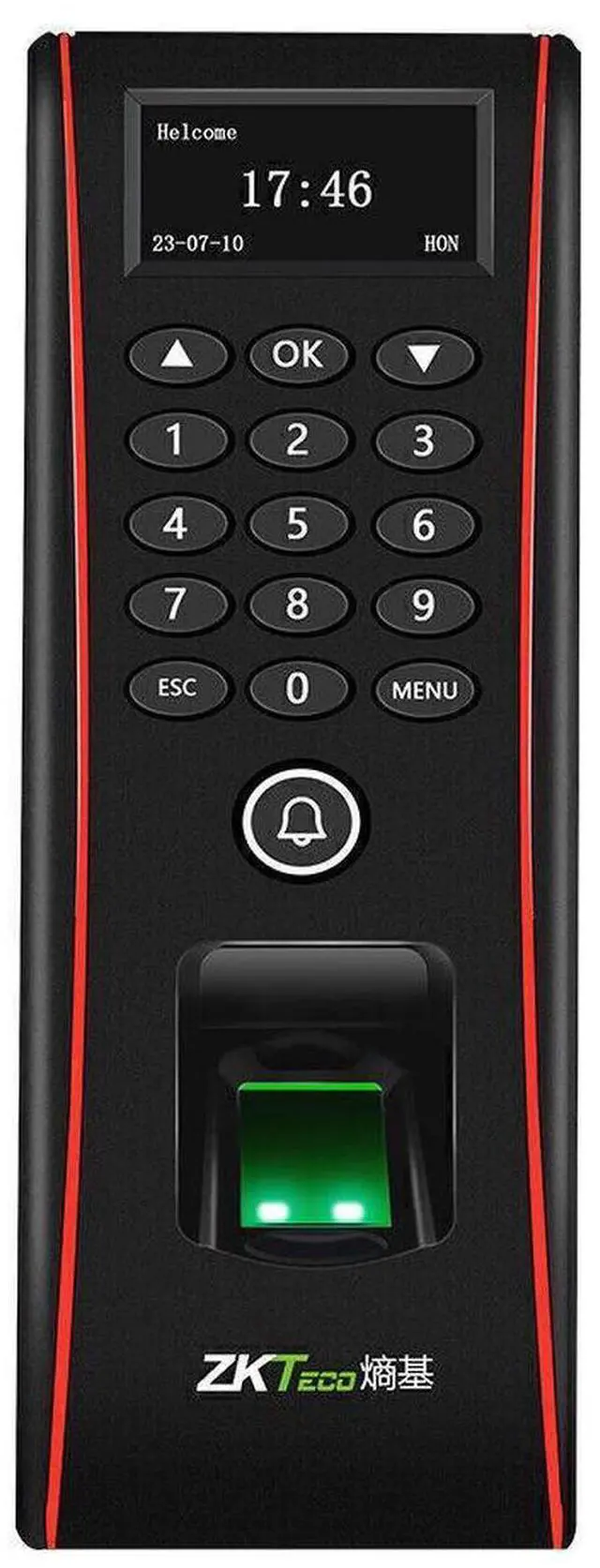 Alt view image 2 of 7 - ZKteco Fingerprint Access Control Time Clock RF Card Reader Attendance Terminals TF1700+IC