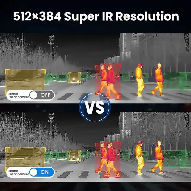 Alt view image 6 of 7 - Thermal Master NV300Max Night Vision Camera 328yards Thermal Imager 32G For Car