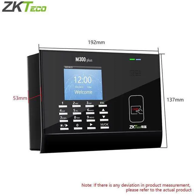 Alt view image 4 of 7 - ZKTeco M300Plus ID/IC/ADMS Biometric Fingerprint Recognition USB Time Attendance IC/ID/ADMS Card m300plus+adms
