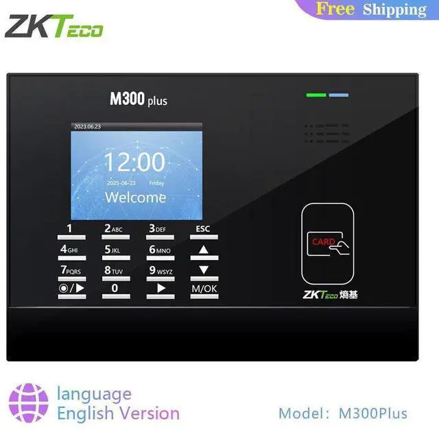 Alt view image 7 of 7 - ZKTeco M300Plus ID/IC/ADMS Biometric Fingerprint Recognition USB Time Attendance IC/ID/ADMS Card m300plus+adms