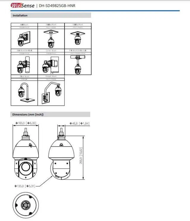 Alt view image 7 of 7 - Auto Tracking DAH,UA OEM SD49825GB-HNR SMD4.0 8MP 4K PTZ WizSense POE IP Camera
