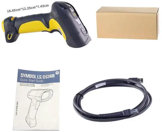 Alt view image 7 of 7 - Mo,tor,ola LS3408ER Laser 1D USB Barco,de Sca,nner LS3408-ER20005R Long Range Lorax