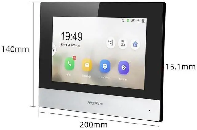 Alt view image 2 of 7 - US Hi,kvis,ion DS-KH6320-WTE1 WiFi PoE 7" Video Intercom Network IP Indoor Station