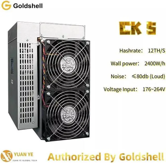 Main image of New Release Goldshell Mining Eaglesong Algorithm CK5 2Th/s With 2400W Power Consumption High Profit