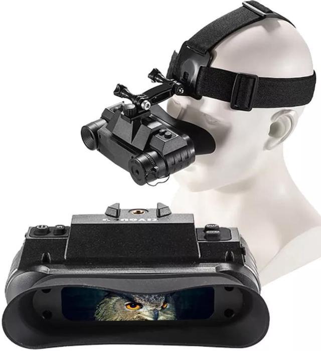 G1 Helmet Night Vision Goggle NV Binocular 4.5X15 940nm IR Head Mount w/ SD  Card