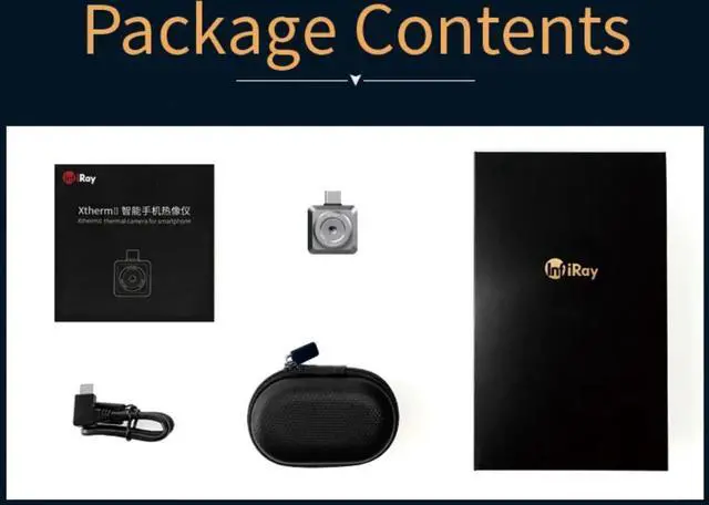 Alt view image 2 of 7 - InfiRay Thermal Imager T2L PCB Circuit Fault Testing Tool Thermometer Mobile Thermal Camera for iPhone iOS (Without handle bracket)